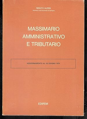 Imagen del vendedor de Massimario Amministrativo e Tributario - N: 1-93 ( A-FAM) aggiornamento al 30.06.1974 a la venta por MULTI BOOK