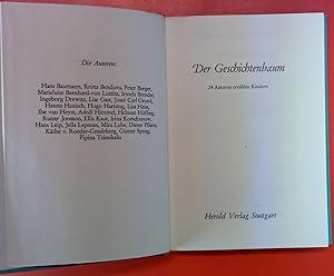 Seller image for Der Geschichtenbaum. 24 Autoren erzhlen Kindern. Schwarz-weisse Illustrationen. for sale by biblion2