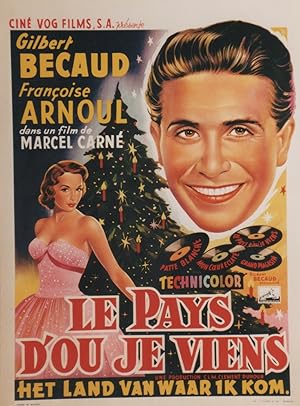 "LE PAYS D'OU JE VIENS" Réalisé par Marcel CARNÉ en 1956 avec Gilbert BÉCAUD et Françoise ARNOUL ...