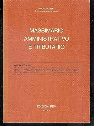 Imagen del vendedor de Massimario Amministrativo e Tributario - voci da 177 a 188 ( REQ-SER) a la venta por MULTI BOOK
