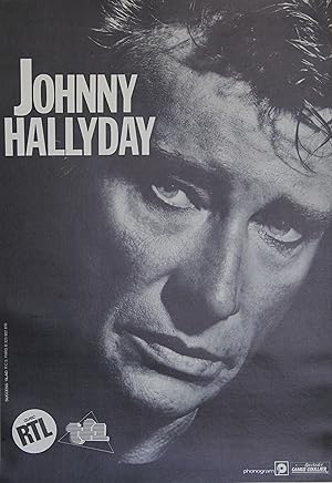 "JOHNNY HALLYDAY / Spectacles CAMUS-COULLIER" Affiche originale entoilée / Offset-photo SUCCESS/S...