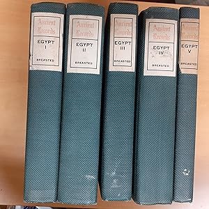 Ancient Records of Egypt Historical Documents Volumes I, II, III, IV and V.