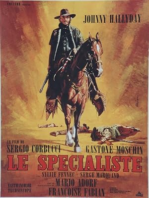 "LE SPÉCIALISTE" Affiche originale entoilée Réalisé par Sergio CORBUCCI en 1969 avec Johnny HALLY...