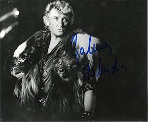 "Johnny HALLYDAY au PALAIS DES SPORTS 1982" Photo originale dédicacée (1982)