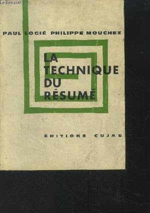 Seller image for La technique du rsum for sale by Le-Livre