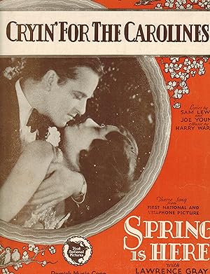 Immagine del venditore per CRYIN' FOR THE CAROLINES (from "Spring Is Here") venduto da Jim Hodgson Books