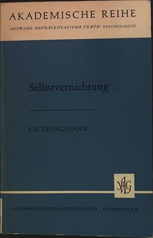Imagen del vendedor de Selbstvernichtung a la venta por books4less (Versandantiquariat Petra Gros GmbH & Co. KG)