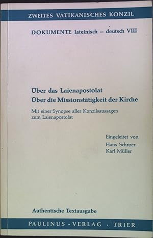 Bild des Verkufers fr Dekret ber das Apostolat der Laien zum Verkauf von books4less (Versandantiquariat Petra Gros GmbH & Co. KG)
