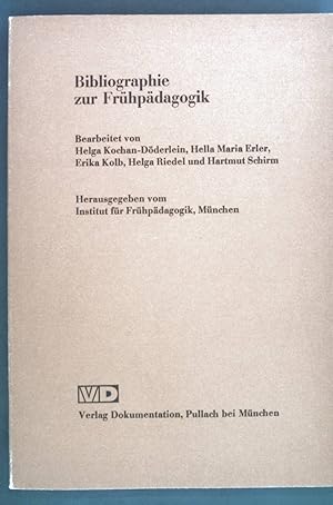 Bild des Verkufers fr Bibliographie zur Frhpdagogik. zum Verkauf von books4less (Versandantiquariat Petra Gros GmbH & Co. KG)