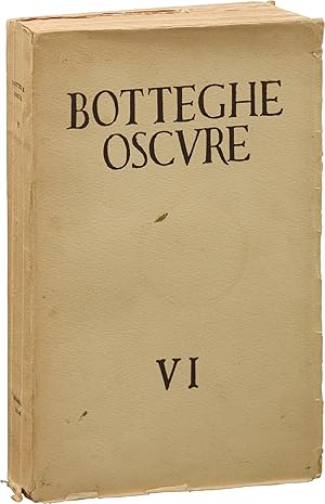 Bild des Verkufers fr Botteghe Oscure Quaderno [VI] (First Edition) zum Verkauf von Royal Books, Inc., ABAA