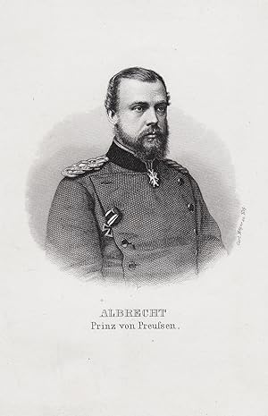 Bild des Verkufers fr Albrecht. Prinz von Preussen." - Albrecht von Preuen (1837 1906) Generalfeldmarschall Portrait zum Verkauf von Antiquariat Steffen Vlkel GmbH