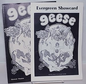 Immagine del venditore per Jim Mendenhall presents "Geese" two one-act plays by Gus Weill [program] with the Evergreen Showcard playbill from the original NYC production [two items] venduto da Bolerium Books Inc.