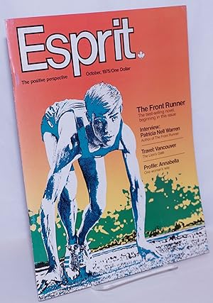 Imagen del vendedor de Esprit: the positive perspective; vol. 1, #1, October, 1975: "The Front Runner" by Warren a la venta por Bolerium Books Inc.