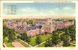 Ansichtskarte / Postkarte Ann Arbor Michigan USA, Lawyers Club, University of Michigan, Legal Res...