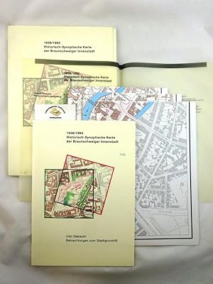 1938 / 1993 Historisch-Synoptische Karte der Braunschweiger Innenstadt. Betrachtungen zum Stadtgr...