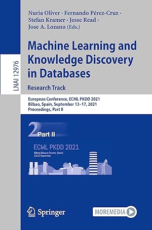 Imagen del vendedor de Machine Learning and Knowledge Discovery in Databases. Research Track a la venta por moluna