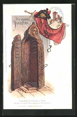 Bild des Verkäufers für Lithographie Nürnberg, Kgl. Burg, Die eiserne Jungfrau zum Verkauf von Bartko-Reher