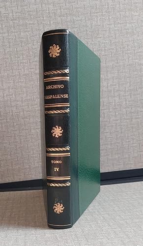 ARCHIVO Hispalense. Revista Histórica, Literaria y Artística. Tomo IV. Año 1888.