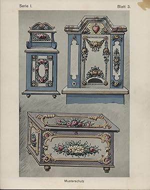 Motive für Bemalung von Möbeln, Fassaden, Fensterläden, Firmentafeln etc. aus Atelier Eilers, Mün...