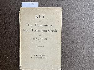 Seller image for Key to Elements of New Testament Greek for sale by Book Souk