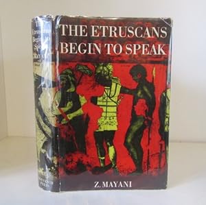 Seller image for The Etruscans Begin to Speak for sale by BRIMSTONES