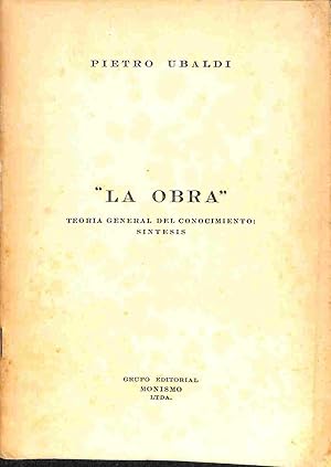 Bild des Verkufers fr La obra. Teoria general del conocimiento: sintesis zum Verkauf von Coenobium Libreria antiquaria