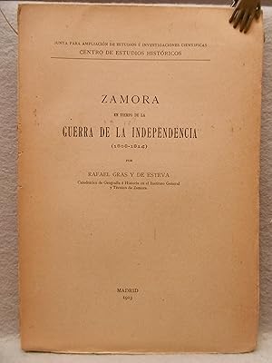 Imagen del vendedor de ZAMORA EN TIEMPO DE LA GUERRA DE LA INDEPENDENCIA. (1808 - 1814). a la venta por Auca Llibres Antics / Yara Prez Jorques