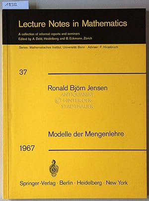 Immagine del venditore per Modelle der Mengenlehre. [= Lecture Notes in Mathematics, Bd. 37] venduto da Antiquariat hinter der Stadtmauer