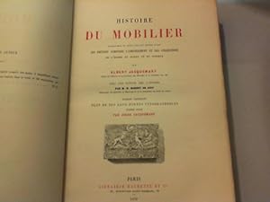 Bild des Verkufers fr Histoire du mobilier recherches et notes sur les objets d'art zum Verkauf von JLG_livres anciens et modernes
