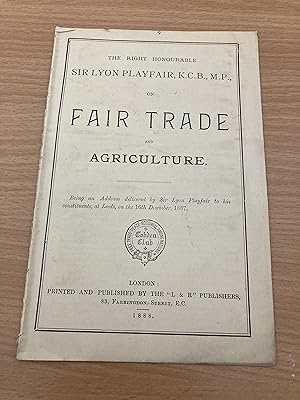 Imagen del vendedor de On Fair Trade and Agriculture a la venta por Barlow Books