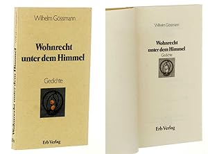 Seller image for Wohnrecht unter dem Himmel. Gedichte. for sale by Antiquariat Lehmann-Dronke