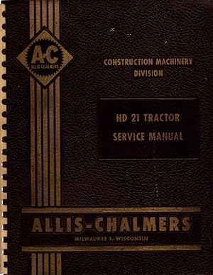 Image du vendeur pour HD 21 Tractor Service Manual mis en vente par Once Read Books