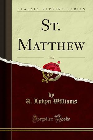Seller image for St. Matthew, Vol. 2 (Classic Reprint) for sale by Forgotten Books