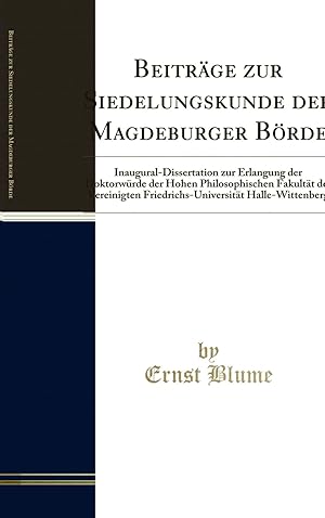 Seller image for Beiträge zur Siedelungskunde der Magdeburger B rde (Classic Reprint) for sale by Forgotten Books