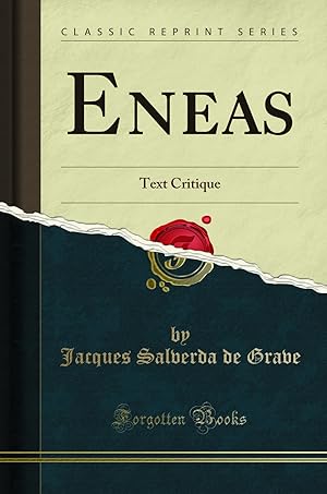Imagen del vendedor de Eneas: Text Critique (Classic Reprint) a la venta por Forgotten Books