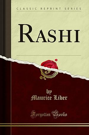 Image du vendeur pour Rashi (Classic Reprint) mis en vente par Forgotten Books