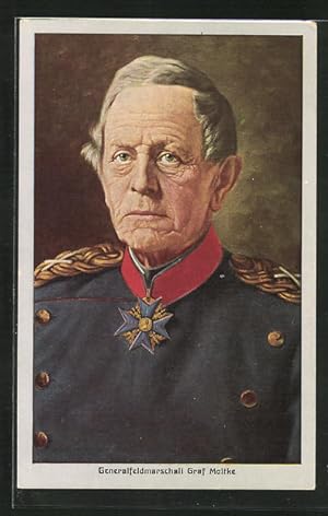 Ansichtskarte Generalfeldmarschall Graf Moltke in Uniform