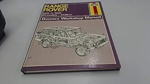 Imagen del vendedor de Range Rover Owner's Workshop Manual a la venta por WeBuyBooks