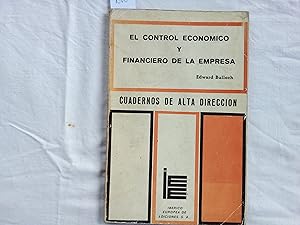 Imagen del vendedor de El control econmico y financier de la empresa. a la venta por Librera "Franz Kafka" Mxico.