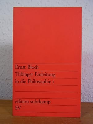 Bild des Verkufers fr Tbinger Einleitung in die Philosophie I (edition suhrkamp 11) zum Verkauf von Antiquariat Weber