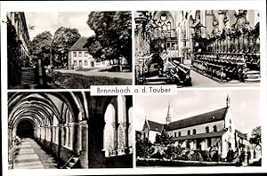 Seller image for Ansichtskarte / Postkarte Bronnbach Reicholzheim Wertheim im Main Tauber Kreis, Kloster, Auen und Innenansicht for sale by akpool GmbH