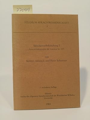 Immagine del venditore per Spracherwerbsforschung: Auswahlbibliographie der Literatur bis 1977, Band 1 venduto da ANTIQUARIAT Franke BRUDDENBOOKS