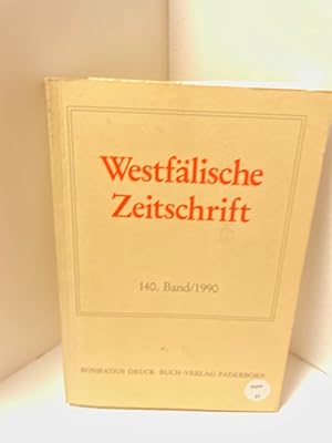 Bild des Verkufers fr Westflische Zeitschrift * Zeitschrift fr Vaterlndische Geschichte und Altertumskunde * 140. Band. zum Verkauf von Antiquariat Jochen Mohr -Books and Mohr-