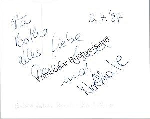 Imagen del vendedor de Original Autogramm Isabel Nathalie Dziobek Viva-Zwillinge /// Autograph signiert signed signee a la venta por Antiquariat im Kaiserviertel | Wimbauer Buchversand
