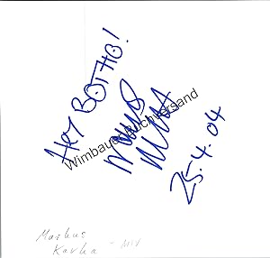 Bild des Verkufers fr Original Autogramm Markus Kavka MTV /// Autograph signiert signed signee zum Verkauf von Antiquariat im Kaiserviertel | Wimbauer Buchversand