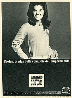 "DIOLEN COTTON" La BOUTIQUE de SHEILA / Annonce originale entoilée (années 60)