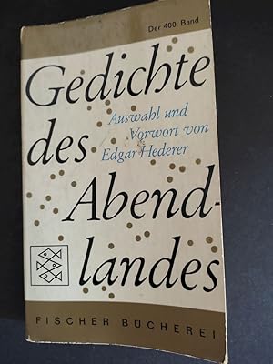 Seller image for Gedichte des Abendlandes. Fischer Bcherei ; 400 for sale by Antiquariat-Fischer - Preise inkl. MWST