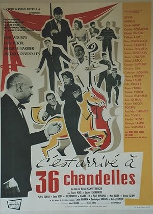 "C'EST ARRIVÉ A 36 CHANDELLES" Réalisé par Henri DIAMANT-BERGER en 1957 avec Jean NOHAIN, Juliett...