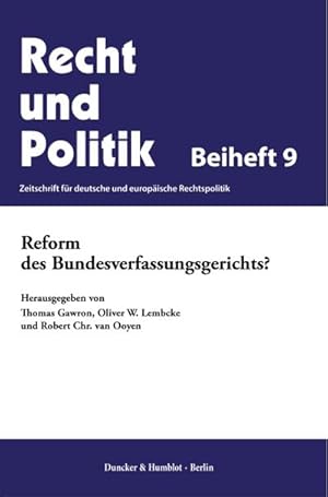 Seller image for Reform des Bundesverfassungsgerichts? for sale by AHA-BUCH GmbH