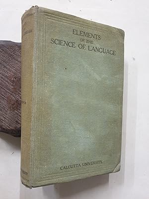 Image du vendeur pour Elements Of The Science Of Language mis en vente par Prabhu Book Exports